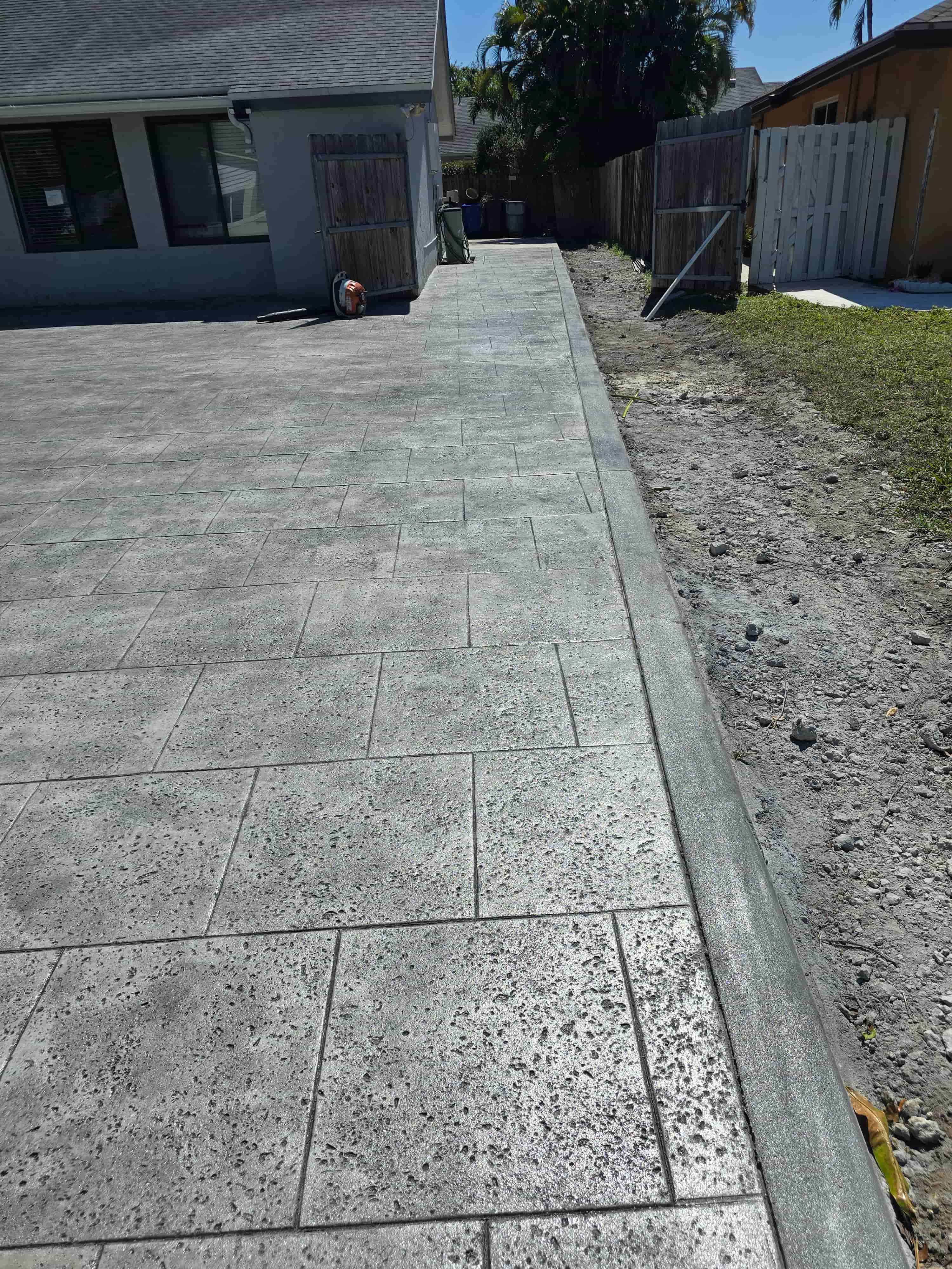 Stamped concrete patio in Miami Gardens, FL
