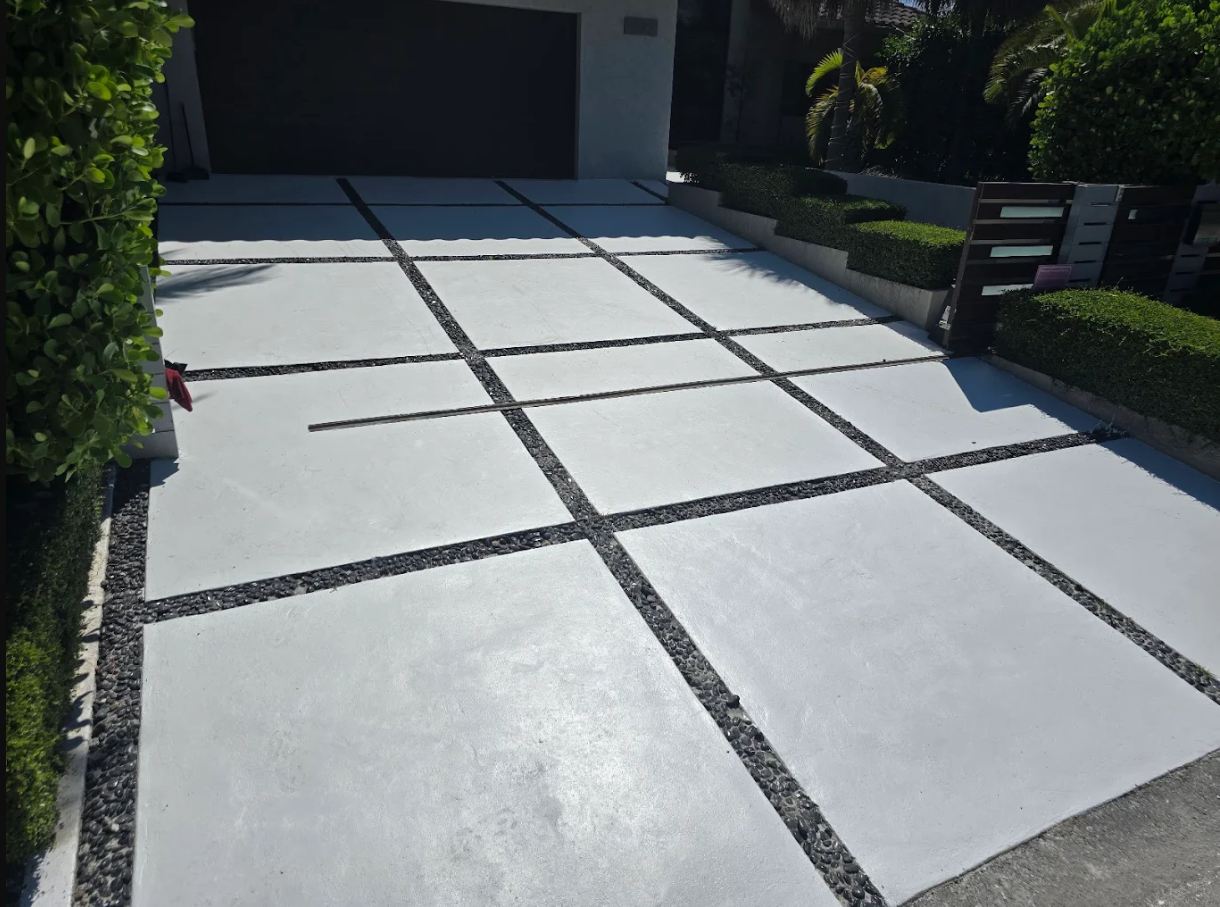 Decorative concrete patio in Coral Springs, FL