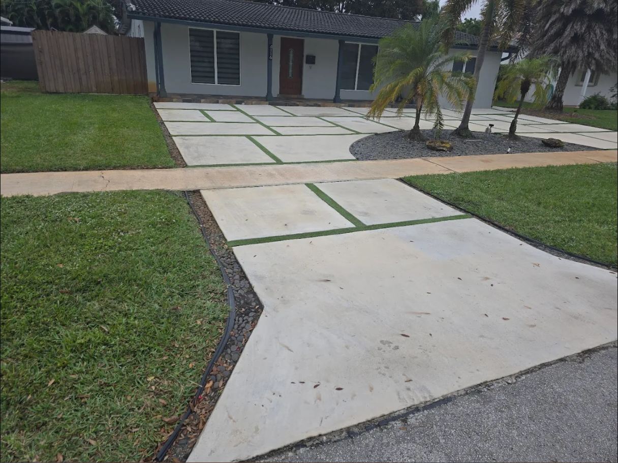 Concrete walkway in Davie, FL