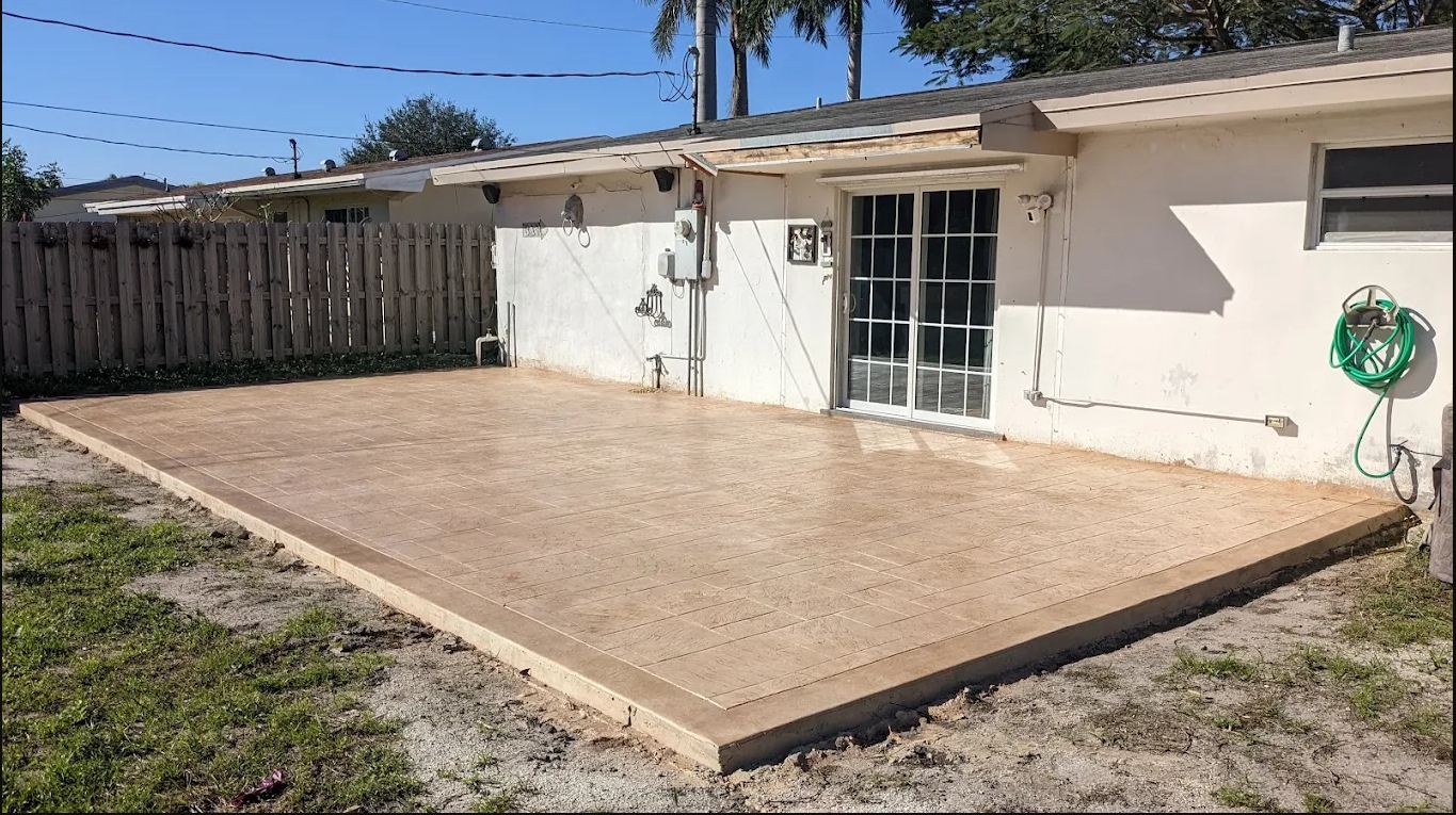 Concrete pool deck in Plantation, FL